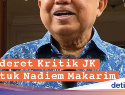 Infografis: Sederet Penilaian Jusuf Kalla Di Mendikbud Nadiem Makarim