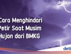 Infografis: Cara Menghindari Petir Pada Musim Hujan Di BMKG