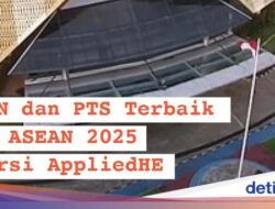 Infografis: PTN-PTS Terbaik Asosiasinegara-Negaraasiatenggara 2025 Versi AppliedHE, Kampus RI Ranking Berapa?