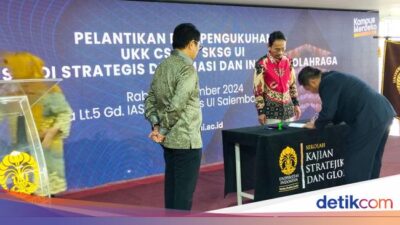 UI Luncurkan Pusat Studi Strategis Hubungan Luar Negeri dan Industri Aktivitasfisik, Ini Programnya