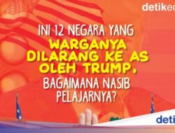 Infografis: Nasib Pelajar 12 Bangsa yang Warganya Dilarang Hingga AS Dari Trump