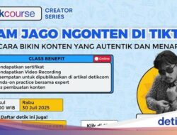 Kelas Perdana detikcourse Creator Series, 2 Jam Jago Ngonten Bareng Devan Yulianto