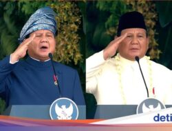 Makna Baju Adat Melayu dan Tanjak Biru yang Dipakai Prabowo