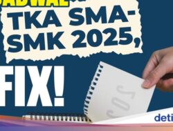 Infografis: Jadwal TKA SMA-SMK 2025, Fix!