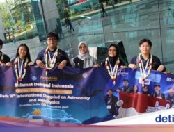 Bertarung Lawan 64 Bangsa, Pelajar RI Raih Emas Ke Evenbesar Astronomi Dunia