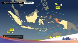 3 Bibit Siklon Tropis Kepung RI, Bawa Hujan Untuk-Lebat dan Gelombang Laut Tinggi