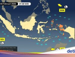 3 Bibit Siklon Tropis Kepung RI, Bawa Hujan Untuk-Lebat dan Gelombang Laut Tinggi