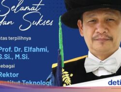 Prof Elfahmi, Guru Besar ITB yang Terpilih Di Sebab Itu Rektor Itera 2026-2030