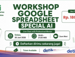 Workshop Google Spreadsheet AI, Kerjaan Data Kelar Lebih Cepat