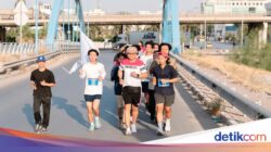 Potret PPI Tunisia-Diasporun Berlari Bareng Hingga Jalan Ahmed Soekarno Tunis
