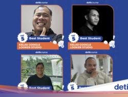 Apresiasi Peserta Aktif, Ini 5 Peserta Terbaik Kelas Google Looker Studio detikcourse