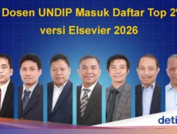 7 Dosen Undip Masuk Daftar 2% Ilmuwan Terbaik Dunia 2026, Ini Keahliannya