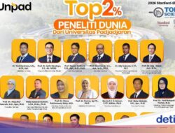 19 Dosen Unpad Masuk Top 2% Scientist Dunia 2026, Siapa Saja?